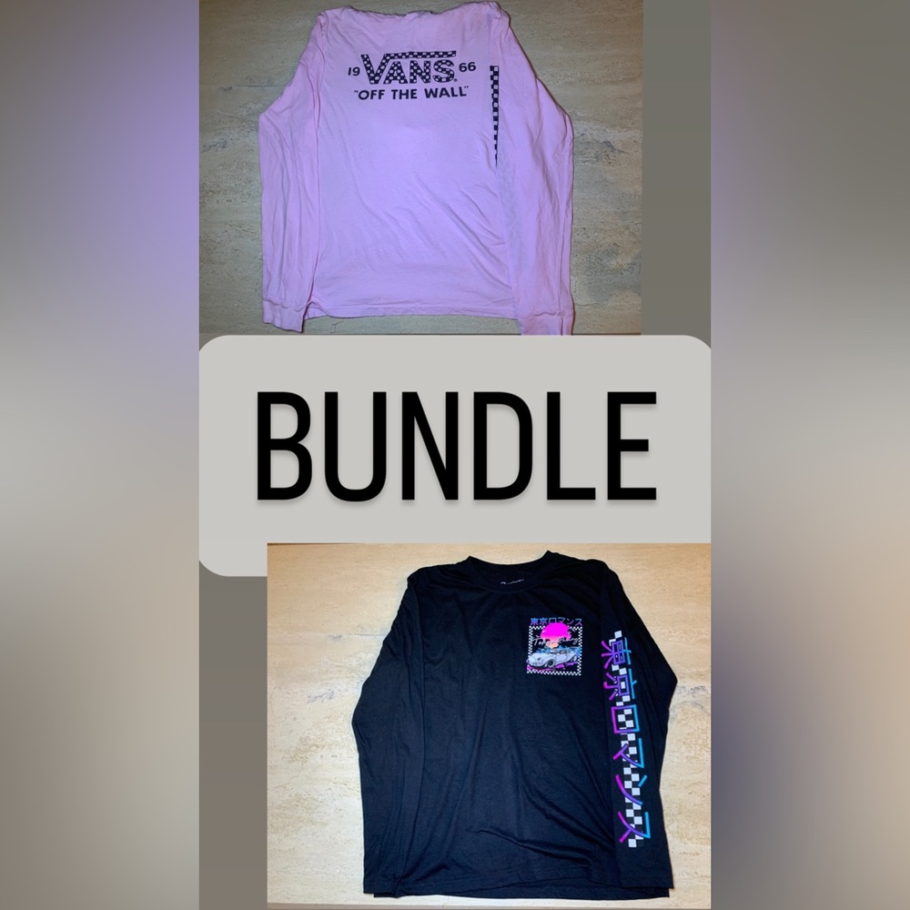 Vans & Fresh Laundry Long Sleeve Tees EUC